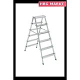HBG Markt Mey Ithalat® Sm Saraylı 6+6 Çift Taraflı Alüminyum Merdiven - Standart