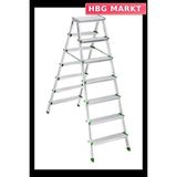 HBG Markt Mey Ithalat® Sm Saraylı 7+7 Çift Taraflı Alüminyum Merdiven - Standart
