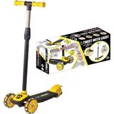 HBG Markt Mey Ithalat® Twist LED Işıklı 3 Tekerlekli Scooter Sarı - Standart
