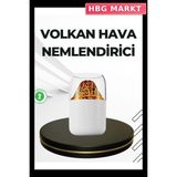 HBG Markt Mey Ithalat® USB Şarjlı Volkanik Tasarımlı Buhar Makinesi - Bal Sarısı - Standart