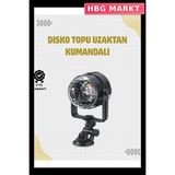 HBG Markt Mey Ithalat® Uzaktan Kumandalı, Ses Kontrollü LED Disko Işığı - Parti ve Kulüpler Için - 0,5 W - Beyaz