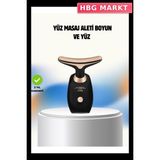 HBG Markt Mey Ithalat® Yüz ve Boyun Kırşıklık Giderici Ems Güzellik Cihazı Yüz Masaj Aleti - 0 - Siyah
