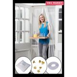 HBG Markt Mıknatıslı Kapı Sinekliği Tül Perde 105 x 205 cm - 00-Siyah - Beyaz - Standart