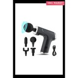 HBG Markt Mini Profesyonel Şarjlı Masaj Aleti 4 Başlıklı KH-800 - 00-Siyah - Beyaz