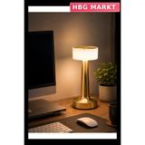 HBG Markt Modern LED Abajur Masa Lambası, Dokunmatik Kontrol, 3 Işık Modu - 0,5 W - Açık Sarı
