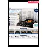 HBG Markt Ocak Yağ Sıçrama Koruyucu Alüminyum Folyo Plaka 84X32.5CM - Ahşap - Bej - Siyah - --