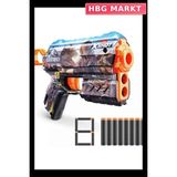 HBG Markt Silah Sünger Atan Oyuncak Tabanca 8 Mermili Oyun Seti - 01-Mavi