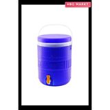 HBG Markt Toros 20 Litre Yuvarlak Termos Mavi Plastik Musluklu Taşıma Kulplu BRKT-504 - -- - Açık Mavi