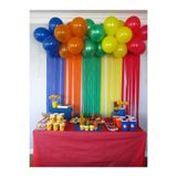 HBK 30 Adet Balon Lacivert Turuncu Yeşil Sarı Kırmızı