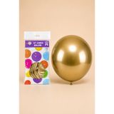 HBK Balon HBK Lateks Krom Gold Balon 18 İnç 45 cm 10 Adet, Parlak Altın Düğün Nişan Doğum Günü Parti Balonu