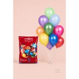 HBK Balon HBK Metalik Karışık Renkli Balon 11 İnç 100 Adet, Doğum Günü Düğün Nişan Parti Süsleme Balonu