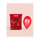HBK Balon HBK Metalik Kırmızı Balon 11 İnç 100 Adet, Parlak Kırmızı Düğün Nişan Doğum Günü Parti Süsleme Balonu