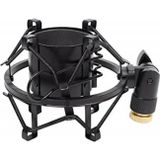 HBK M15 Mikrofon Shock Mount Tutucu | Metal Gövde Yapısı Titreşimleri ve Darbe Seslerini Engelleyen Elastik Askılı Stüdy
