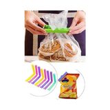 HBMB Store 12'li Çok Renkli Pratik Poşet Klipsi, Paket, Ambalaj, Torba, Çanta Kapatıcı Plastik Kilidi, Mandalı (12'li Karışık)