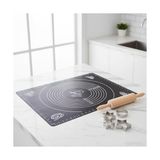 HBMB Store 40X50 cm Silikon Hamur Açma Matı - Yapışmaz ve Kaymaz Ölçülü Hamur Yoğurma Matı - Mantı, Ekmek, Makarna ve Pasta Için Gıda Sınıfı Silikon Mutfak Hazırlık Gereci (Renk Stok Durumuna Göre Gönderilir.)