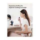 HBMB Store Aecooly Ince Taşınabilir Fan, Ince Elde Taşınabilir Fan, USB Şarj Edilebilir Mini Kişisel [24H Maksimum Soğutma Süresi], Seyahat Için Akülü Küçük Katlanabilir Cep, Yaz, Kadın ve Erkekler, Kızlar Için