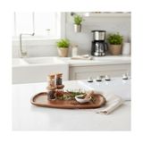 HBMB Store Akasya Ağacı Kayık Sunum Tepsisi (33X20 Cm) | Ahşap Servis ve Kahve Tepsisi | Peynir, Şarküteri ve Dekoratif Banyo/masaüstü Organizeri