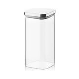 HBMB Store Balsa 1400ML Sızdırmaz Vakumlu Metal Kapaklı Borosilikat Cam Kavanoz – Hava Geçirmez & Dayanıklı Gıda Saklama Kabı (10CM x 21CM)