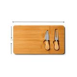 HBMB Store Bambu Peynir Sunum Tahtası,meyve Yiyecek Sunum Tahtası 3 Parça,velor Home. - 0,5 x 7 cm