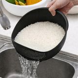 HBMB Store Çok Amaçlı Süzgeç - Pirinç Süzgeci 3 Litre Siyah