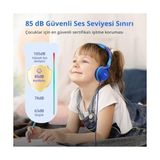 HBMB Store Earfun S1 Kablolu Kulaküstü Çocuk Kulaklık - Ayarlanabilir Kafa Bandı - Okul/seyahat/erkek/kız Çocuklar/bilgisayar/tablet Için Taşınabilir - Mavi (Earfun Türkiye Garantili)