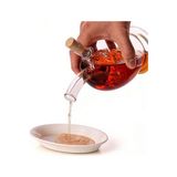 HBMB Store Eleton 473 ml Üzüm Astarı 2 Çıkışlı Cam Yağ Sirkesi 2'si 1 Arada Şişe, Cam Yağ ve Sirke Kabı