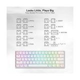 HBMB Store K530 Draconic%60 Kompakt Rgb Kablosuz, 5.0 Bluetooth Oyun Klavyesi Kahverengi Anahtarlı ve 16,8 Milyon Rgb Aydınlatma