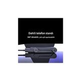 HBMB Store Katlanabilir Standlı Type-C To Type-C Adaptör Taşınabilir Mini Dock Şarj ve Veri Dönüştürücü Anahtarlık Tasarım 240W Hızlı Şarj Destekli
