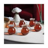 HBMB Store Keyfi Ala Borosilikat Cam Çay Bardağı Seti, 200ML, 6'lı, Termisil Kupa, Şık ve Dayanıklı (12) - 0 - Siyah