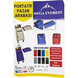 HBMB Store Pazar Arabası (Portatif Katlanabilir) (Tekerlekli) (Market Çantası & Alışveriş Bez Torba) (75X35CM)*50 (Karma Renk ve Desen)