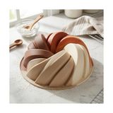 HBMB Store Rüzgar Gülü Tasarımlı Silikon Kek Kalıbı - Yüksek Isıya Dayanıklı, Yapışmaz ve Esnek Girdap Pasta Kalıbı (26X8 Cm, 1 Adet) - 26 x 8 cm