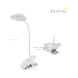 HBMB Store Şarj Edilebilir Klipsli Lamba - Masa Lambası ve Masa Lambası, LED Esnek Işık, Ayarlanabilir Boyun ve Kelepçe Dahil, Okuma, Iğne Işi, Dikiş, El Işi Için Doğal Gün Işığı Ampulleri