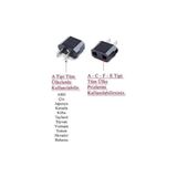 HBMB Store Seyahat Adaptörü,amerikan Priz Dönüştürücü, Priz Çevirici Dönüştürücü 2 Adet (Usa-Tr(2li))