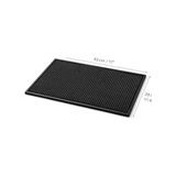 HBMB Store Silikon Bar Matı, Siyah, Kaymaz Tezgah ve Bulaşık Kurutma Matı, 43X29 Cm, Mutfak ve Bar Için