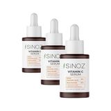HBMB Store Sinoz Ton Eşitleyici Aydınlatıcı Vitamin C%4 Niacinamide%2 Yüz Serumu 30 ml Tüm Ciltler Için (3 Paketi) - Option-1