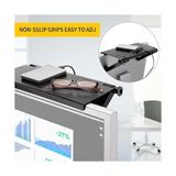 HBMB Store Tv Üstü Raf – Ayarlanabilir Tv Üstü Stand, Monitör Üstü Raf, Ekran Üstü Düzenleyici, Karbon Desen Kaymaz Organizer, Modem Kumanda Router Telefon Rafı
