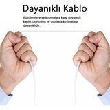 HBMB Store Vgosıte Lightning USB Girişli 3.0 Hızlı Şarj Aleti, Yüksek Hızda Şarj Eder. Güvenli Şarj Için Akım Korumalı, Telefonunuzu Tanır ve Maksimum Hızda Şarj Eder. Lightning Girişli Cihazlar Için Uyumlu - 0,5 x 7 cm