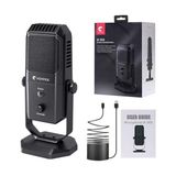 HBMB Store Yanmai Profesyonel USB Condenser Mikrofon – 4 Yönlü Direktif, 20Hz-20KHz Frekans, Kulaklık Çıkışı, Tek Tuş Sessize Alma, Ses Ayarı, 15MM Stand Uyumlu SF-900