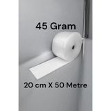 Hbnc 20 cm x 50 m 45 gr Eşya Sarma Koruma Naylonu Balonlu Ambalaj Naylonu Pat Pat Baloncuklu Havalı Pıt Pıt