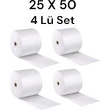Hbnc 25 cm x 50 Metre Balonlu Naylon Patpat Eşya Koruma Naylonu 4 Lü Set