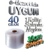 Hbnc ( 40 gr ) 30 cm x 50 Metre Balonlu Naylon Patpat Eşya Koruma Naylonu