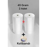 Hbnc ( 45 Gram ) 2 Adet 100 cm X 50 Metre Balonlu Ambalaj Naylonu Pat Pat Baloncuklu Havalı Pıt Pıt (Koli Bandı Hediye)