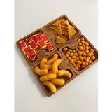 HBS ART DESİGN Ahşap Geçme 4 lü 30 cm Çerezlik