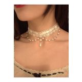 hbtasarim Glitter Tasma Kolye Boyun Vintage Choker Kolye