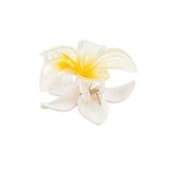 hbtasarim Lotus Çiçek Parlak Akrilik Kadın Mandal Toka (9 cm)