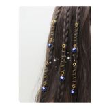 hbtasarim Nazarlı Gold sac yüzükleri ☀️haircuff saç aksesuarı set