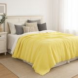 Hb&victory Müslin Tek Kişilik 4 Katlı %100 Pamuk Limon Sarısı Renk Yatak Örtüsü 160X230 Cm. - 160 x 230 cm