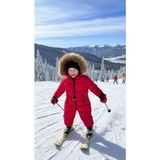 HC Kids Wear Çocuk Kozmonot Kayak Tulumu - 3 - 4 Yaş - Kırmızı