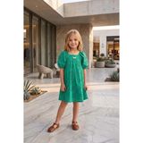 HC Kids Wear Kız Çocuk Bayramlık Fistolu Elbise - 2 - 3 Yaş - Yeşil
