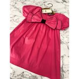 HC Kids Wear Kız Çocuk Fiyonklu Elbise - 3 - 4 Yaş - Fuşya